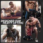 HTZPLOO Weightlifting Gloves with Wrist Support