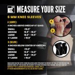 Medium Knee Sleeves for Weightlifting - 6mm Neoprene