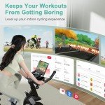 Superun Indoor Spin Bike with Adjustable Resistance