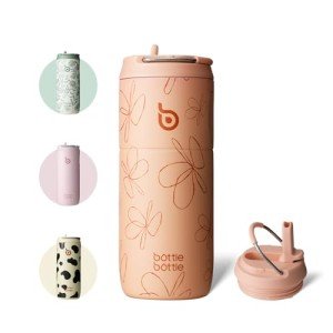 Stainless Steel Sports Water Bottle with Straw - 500ml