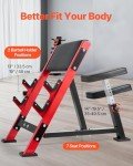 VEVOR Adjustable Preacher Curl Bench for Home Gym