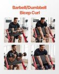 VEVOR Adjustable Preacher Curl Bench for Home Gym
