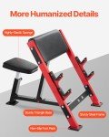 VEVOR Adjustable Preacher Curl Bench for Home Gym