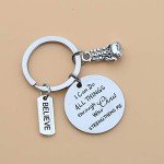 Inspirational Boxing Glove Keychain for Fitness Lovers