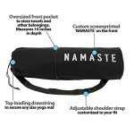 Namaste Yoga Mat Bag - Breathable Canvas Sling