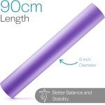 Purple 90cm Foam Roller for Muscle Massage