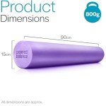Purple 90cm Foam Roller for Muscle Massage
