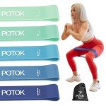 Set of 5 Skin-Friendly Resistance Bands for Fitness