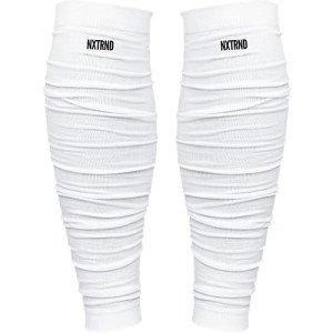 Nxtrnd White Calf Compression Sleeves for Football