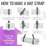 TECEUM 2-in-1 Yoga Mat Strap - Adjustable Lengths