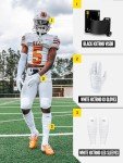 Nxtrnd White Calf Compression Sleeves for Football