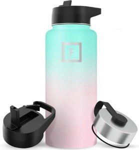 Insulated Stainless Steel Water Bottle with Straw