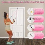 Pilates Bar Kit with Resistance Bands for Home Workouts