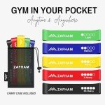 ZAFHAM 5-Piece Latex Resistance Bands Set