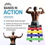 ZAFHAM 5-Piece Latex Resistance Bands Set