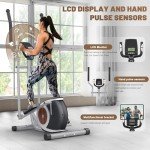 Compact Magnetic Elliptical Trainer with LCD Display