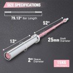 6.6ft Olympic Barbell - 35Lb Weight Bar