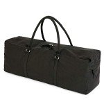 Black Yoga Kit Bag with Storage Pockets
