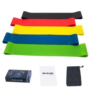Set of 5 Resistance Bands for Home Workouts