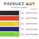 Set of 5 Resistance Bands for Home Workouts