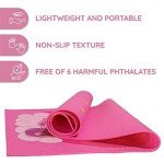 Unicorn Kids Yoga Mat Set with Cards & Bag