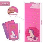 Unicorn Kids Yoga Mat Set with Cards & Bag
