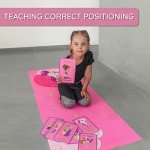 Unicorn Kids Yoga Mat Set with Cards & Bag