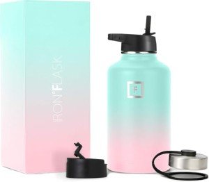 1.9L Insulated Water Bottle with Straw Lid