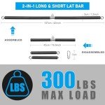 Portable Pilates Resistance Band Bar for Home Workouts