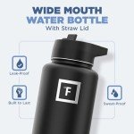 32 Oz Iron Flask Sports Water Bottle with 3 Lids