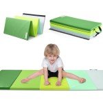 5-Panel Foldable Gymnastics Tumbling Mat with Handles