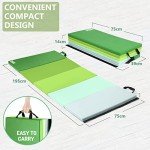 5-Panel Foldable Gymnastics Tumbling Mat with Handles