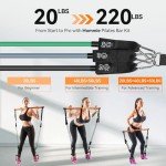Pilates Reformer Bar Set with Resistance Bands