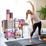 Yoga Mat Storage Rack for Home Gym Gear