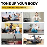 Pilates Ring with Workout Poster - Black