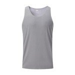 Men's Orange Sleeveless Gym T-Shirt and Resistance Bands Set