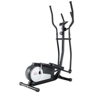 HOMCOM Elliptical Cross Trainer with Heart Rate Monitor