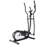 HOMCOM Elliptical Cross Trainer with Heart Rate Monitor