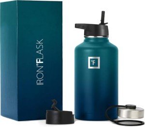 1.9L Insulated Water Bottle with Straw Lid