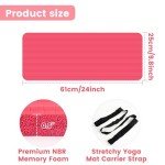 Thick Yoga Knee Pad Cushion with Carrier Strap