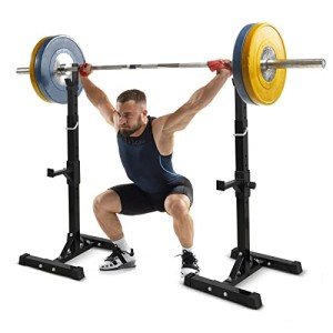 Adjustable Squat Rack and Bench Press Stand