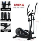 2 in 1 Elliptical Trainer with App & LCD Display