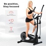 2 in 1 Elliptical Trainer with App & LCD Display