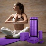 7-Piece Home Gym Yoga Set with Thick Mat