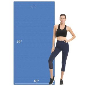 Extra Long Non-Slip Yoga Mat for Home Fitness