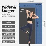 Extra Long Non-Slip Yoga Mat for Home Fitness