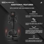 JLL RE200 Recumbent Exercise Bike with 8 Resistance Levels