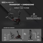 JLL RE200 Recumbent Exercise Bike with 8 Resistance Levels
