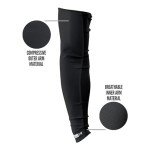 Breathable Nxtrnd Air-TEK Compression Arm Sleeves - Black