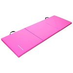 BalanceFrom 1.5" Thick Folding Exercise Mat – Pink